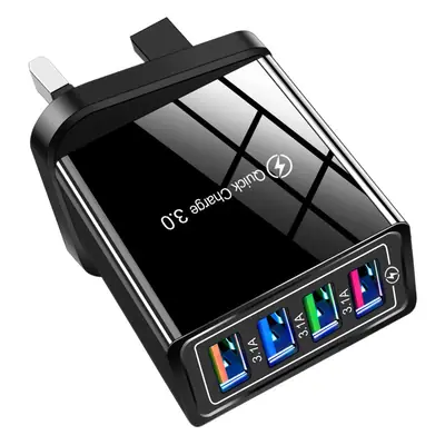 4USB Color Charger 3A Travel Charger European Standard