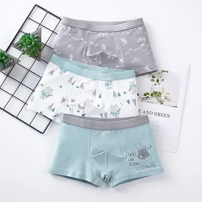 Boys' underwear children's cotton 50 boxers boys' boxer shorts middle and big children's triangle underwear children's cartoon