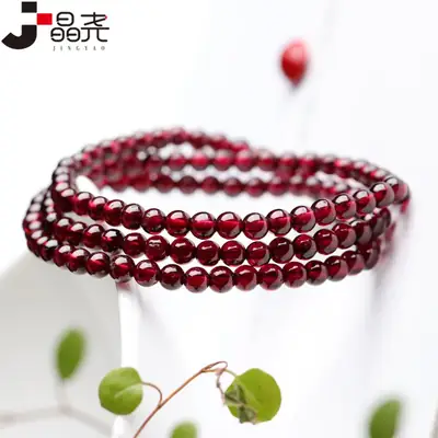 Wine Red Multi-Circle Bracelet for Women 3-6mm