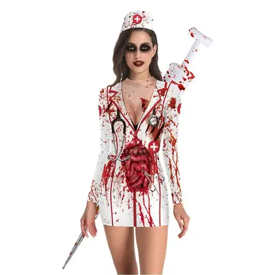 Halloween Pumpkin Mask Short Sleeve Top for Women