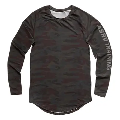 Men's American Style Long Sleeve T-Shirt Black Camo
