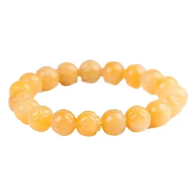 Jingyao Huanglong Jade Lotus Bead Bracelet 10mm Lucky