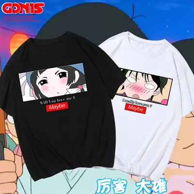 Men Women Black T-Shirt Japanese Anime Co Brand