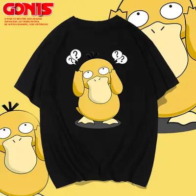 Detective Pikachu Anime T-Shirt Yellow Men Women