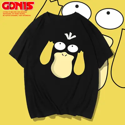 Men Women Red Pikachu Graphic T-Shirt