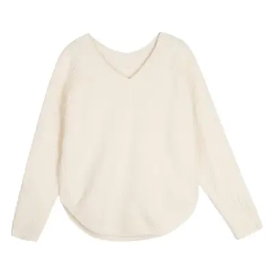Women V-Neck Lazy Sweater Cotton 2023 Winter