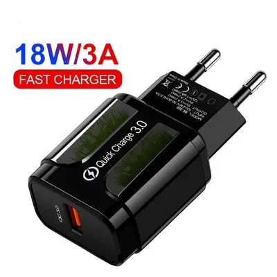 Factory Wholesale QC3.0 Fast Charger Black