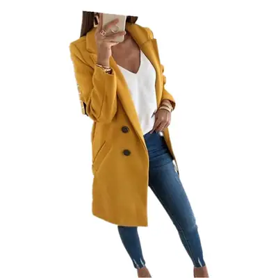 New Woolen Long Coat for Women Autumn Winter