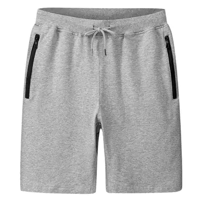 Men Grey Cotton Shorts with Side Pockets