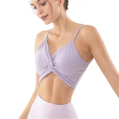 25 New Yoga Bra Sports Bra Shockproof Push up Shock Absorbing Vest Women's Running Fitness Yoga Wear Wholesale