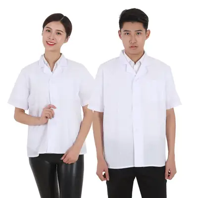 White Short Sleeve Coats for Women Thin Cool