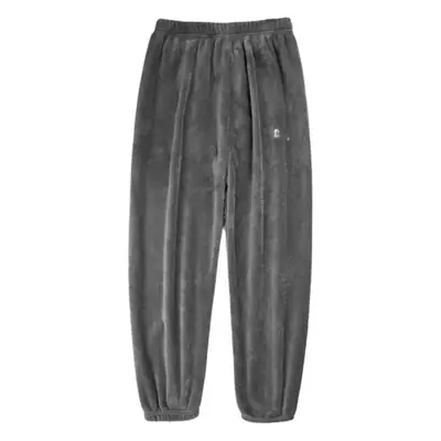 Warm Flannel Jogger Pants for Men Plus Size