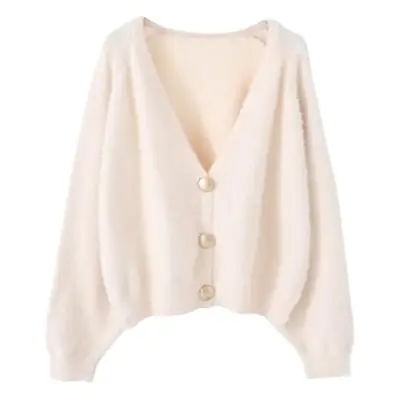 2025 Women's Green Knitted Cardigan Jacket