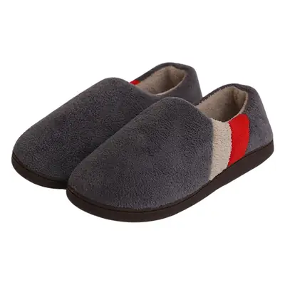 Cotton slippers men's plus size winter heel shoes home household cotton slippers men's warm indoor non-slip home