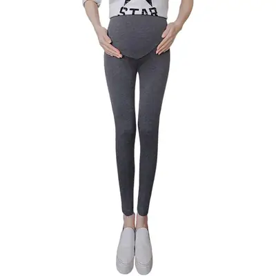 Maternity Slim Fit Leggings Solid Color