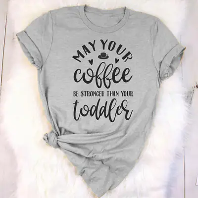 May Your Coffee Be Stronger Than Your Toddler T-Shirt Yellow