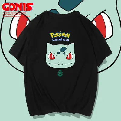 Men Women Pikachu Pure Cotton Short Sleeve T-Shirt
