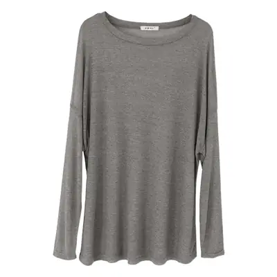 Women Grey Long Sleeve T-Shirt Autumn 2025