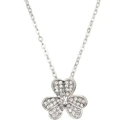 Lucky Clover Zircon Necklace for Women