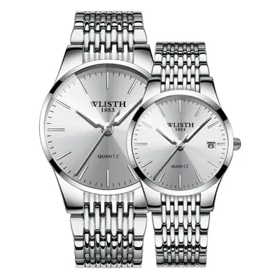 Wisth Blue Quartz Men's Watch Waterproof Black Strap