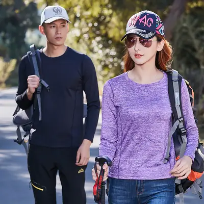 Men's Navy Long Sleeve T-Shirt with Backpack Accessories