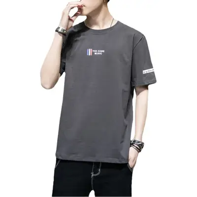 Pure Cotton Round Neck T-Shirt for Men Summer 2025