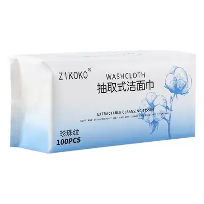 Zikoko Cotton Facial Cleansing Towel 500 Pcs Green Eco Friendly