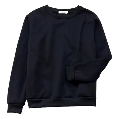 Red Solid Loose Korean Style Women's Sweatshirt