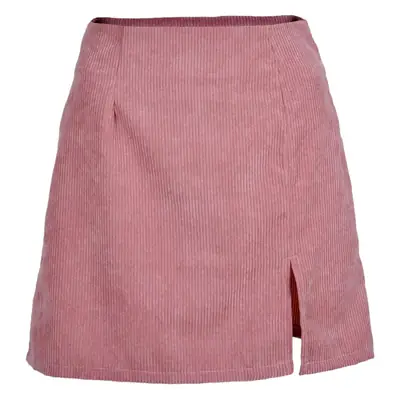 Women's Corduroy Slit A-Line Shorts Solid Color Large Hem
