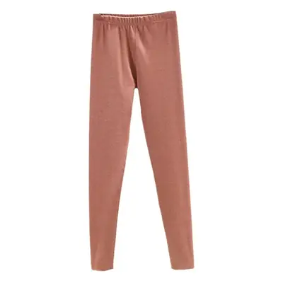 Women Warm Velvet Padded Pants Brown Winter