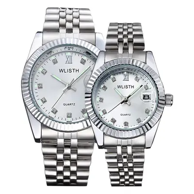 Men's & Women's Gold Silver Quartz Couple Watches