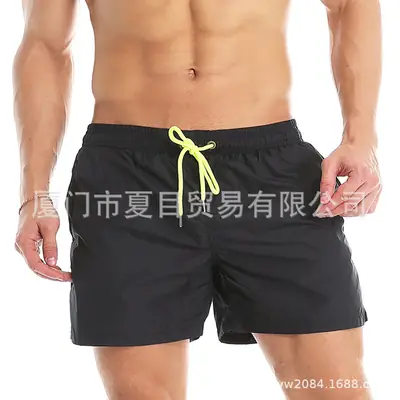 Men Blue Beach Shorts Large Quick-Drying Waterproof