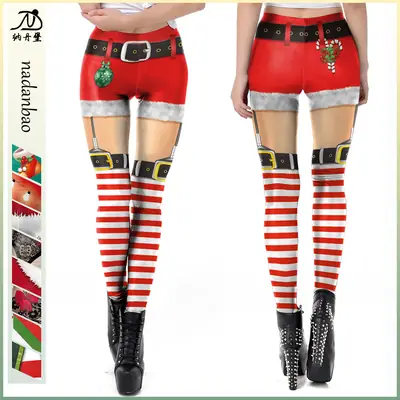 3D Digital Printed Leggings Women Cross-Border Hot Selling