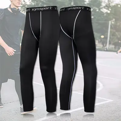 Black Thin Fat Pants for Men Youth Running