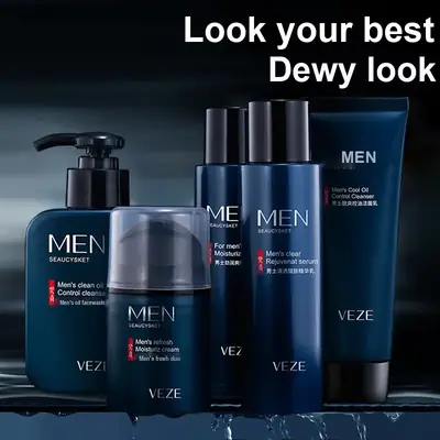 Men's Facial Care Set, 168 g + 120 ml + 50 g