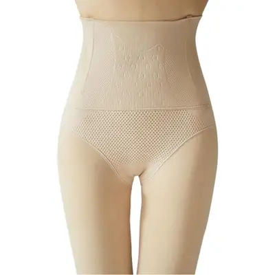 Women High-Waist Leggings 250g Gray Mesh Warm