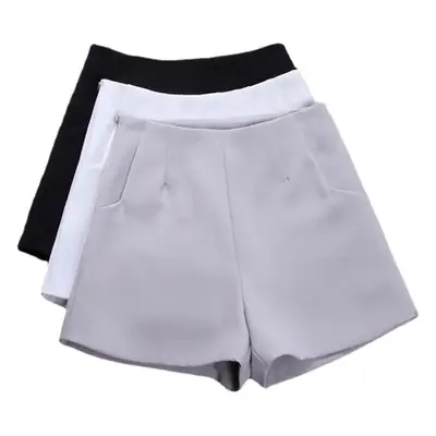 2023 Black High Waist A-Line Shorts Women