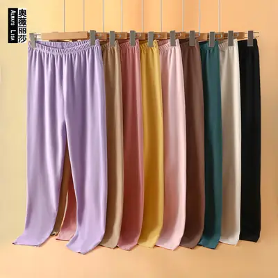 Women Velvet Fleece Warm Pants Cream Plus