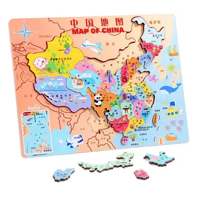 Magnetic World Map Puzzle for Kids Educational Toy