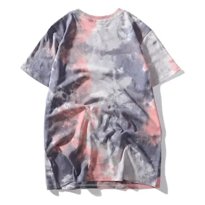 Oversize Splash Ink Tie Dye T-Shirt Brown