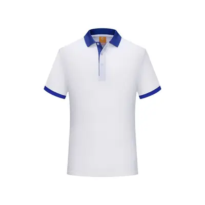 Orange Polo T-Shirt with White Collar Design