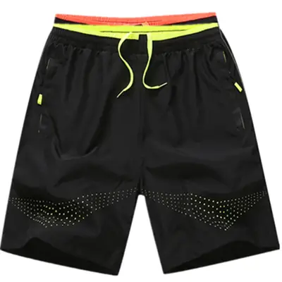 Men's Black Quick Dry Beach Shorts
