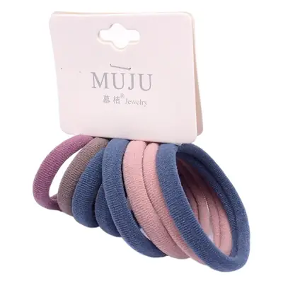 Black Rubber Hair Ties 8 Card Mount No Damage