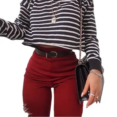 2025 Round Neck Long Sleeve Sweatshirt T-Shirt