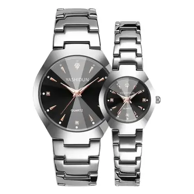 Ashidon Couple Watches Stainless Steel Quartz Band
