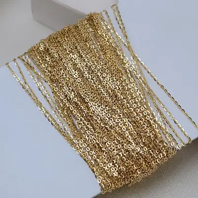 G18K Gold Mico Chain Loose Chain Necklace Bracelet
