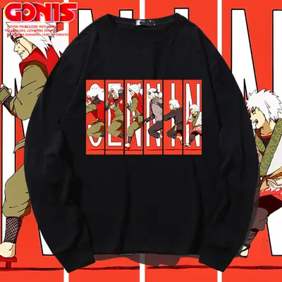 Men Long Sleeve T-Shirt Cartoon Graphic Navy Blue