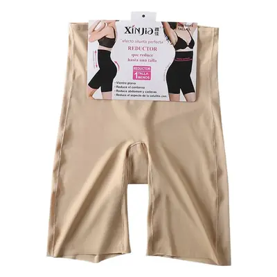 Xinjia Black Ice Silk Abdominal Pants High Waist