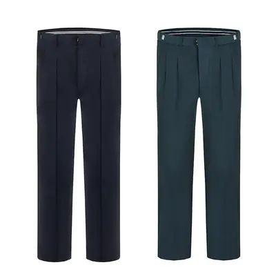 Men Black Thin Security Work Trousers
