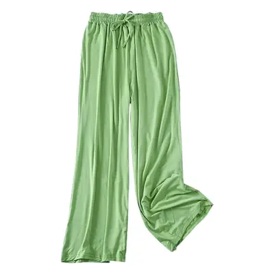 Women's Yellow Modal Wide Leg Pants